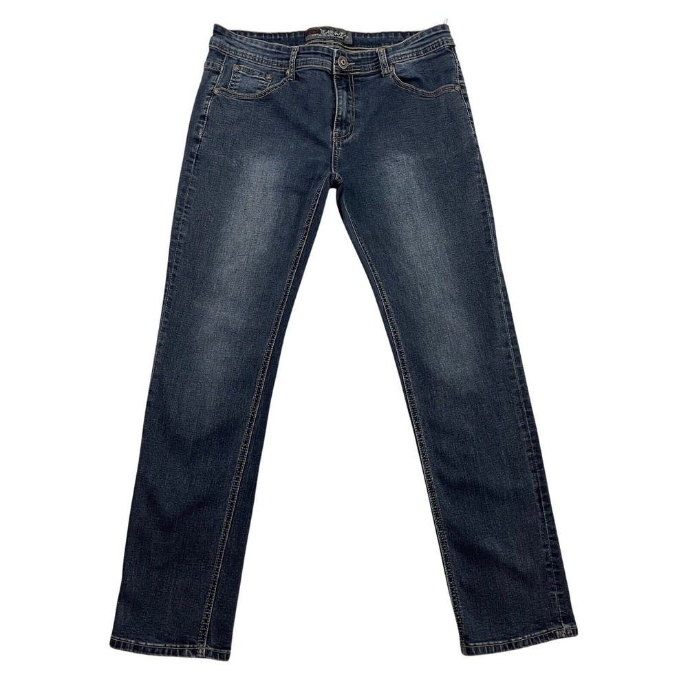 Zara Womens Jeans Wear Womens Size 34 Blue Straight Leg Dark Wash Denim